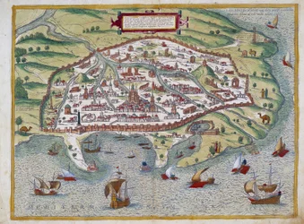 Kaart van Alexandrië - door Abraham Ortelius, Antwerpen