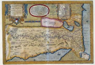 Kaart van het oude Egypte - door Abraham Ortelius, Antwerpen