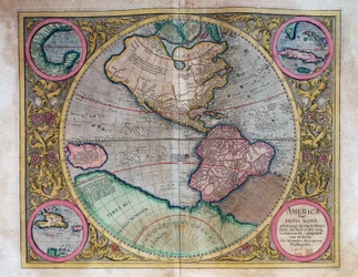 Wereldkaart door Abraham Ortelius (1527-1598)