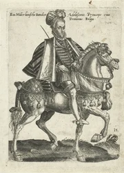 Nederlandse jonker te paard