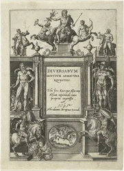 Titelpagina voor Omnium pene Europae, Asiae, Aphricae, Americae gentium habitus