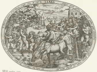 Triomftocht van Bacchus en Silenus: het element aarde