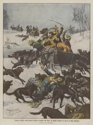 Huwelijksstoet in Aziatisch Rusland aangevallen door wolven, vrouwen aan de hongerige wolven gevoerd