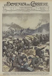 Dag en nacht wierp het Oostenrijkse commando troepen tegen de nieuwe Italiaanse linie