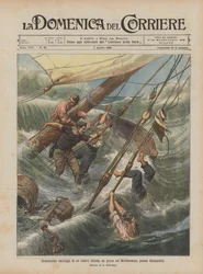 Dramatische schipbreuk van een Italiaanse vissersschoener in de Middellandse Zee, nabij Alexandrië