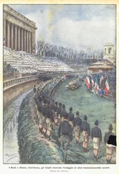 De koninklijke familie in Milaan