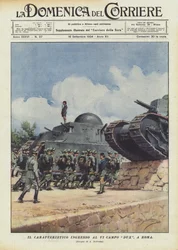 De karakteristieke ingang naar het VI Campo Dux, in Rome