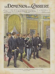 De graaf van Turijn opent de V Internationale Kunsttentoonstelling van Venetië