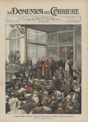 Het religieuze conflict in Frankrijk, de uitzetting van de tachtigjarige aartsbisschop van Parijs uit zijn paleis