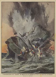 De Turkse sleepboot-piloot Semendar die met de bemanning de lucht in vliegt door een mijnbotsing ?