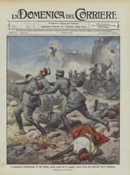 Het bloedige gevecht van Sidi Garbaa, bij Derna op 16 mei, heroïsche dood van de commandant