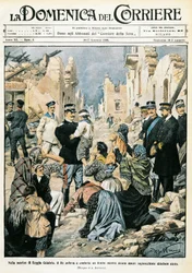 Italië, Milaan, Koning van Italië bezoekt Reggio Calabria