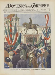 Inhuldiging van het Monument voor Carlo Alberto in Rome, 14 maart