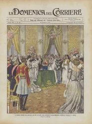 De plechtige ceremonie van de rogatie van de geboorteakte van prinses Jolanda-Margherita