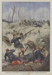 De vuile oorlog, met verstikkende gassen en niet met wapens, veroveren de Duitsers loopgraven bij Ieper