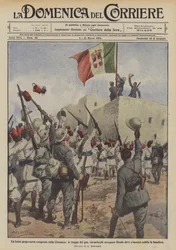 De langzame, geleidelijke verovering van Cyrenaica, de troepen van gen. Cavaciocchi bezetten Slonta