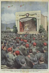 De eerste voorstelling van het Theater in het veld
