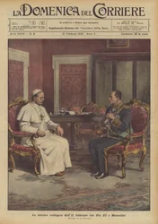 Het historische gesprek van 11 februari tussen Pius XI en Mussolini
