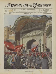Het tragische uur voor Turkije, Enver Bey verschijnt voor de Sublime Porte om te intimideren