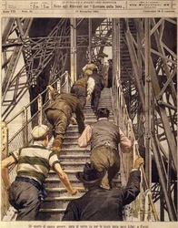 Nieuwe sporten: hardloopwedstrijd de trappen van de Eiffeltoren op in Parijs, 17 december