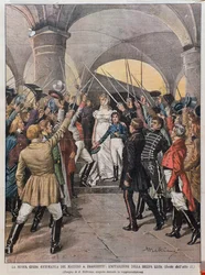 Uitvoering van de opera Germania door Alberto Franchetti (1860-1942) in het Teatro alla Scala in Milaan in 1902.