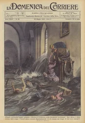 Stortregens hebben de omgeving van Koblenz in West-Duitsland overstroomd