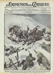 Op het plateau van Asiago, de nacht van de 19e, een vijandelijke eenheid stormt uit tunnels...