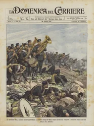 Een episode uit de Russisch-Japanse oorlog, de muziek van het 11e Russische regiment vernietigd tijdens ?