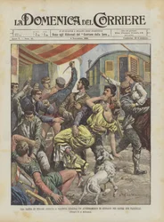 Een bende zigeuners valt een kamp van gymnasten aan in Palencia (Spanje) om twee meisjes te ontvoeren