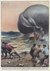 Een spannende avontuur overkwam drie Duitse luchtvaartpioniers die een langeafstandsvlucht probeerden