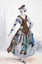 Mademoiselle Sophie, Kostuumontwerp voor een opera