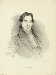 Portret van de zanger en componist Gioseffo Catrufo 1771-1851
