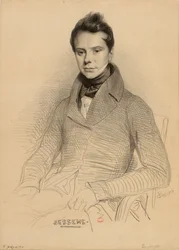 Portret van de violist en componist Antoine Bessems 1806-1868, 1832