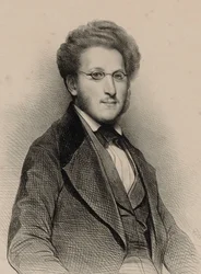 Portret van de violist en componist Heinrich Panofka 1807-1887, 1840
