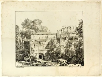 Landschap met Ruïnes en Viaduct