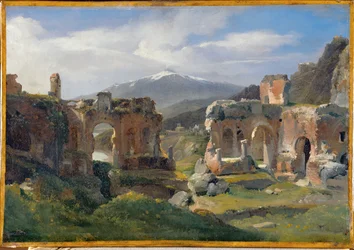 Ruines du theatre de Taormina - Ruïnes van het theater in Taormina ...