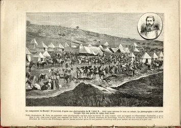 Het Sindjil kamp, door M. Uzès, Le Pèlerin
