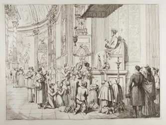 De voeten van de heilige Petrus kussen