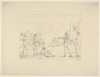 Een vervanger kopen in het noorden tijdens de oorlog uit Confederate War Etchings, 1861-63