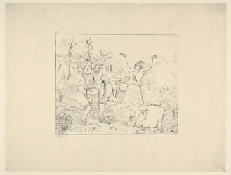 Vrije Zwarte Mensen in Haïti uit Confederate War Etchings, 1861-63