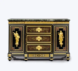 Late Louis XVI ormolu-gemonteerde boulle marqueterie zijcabinet