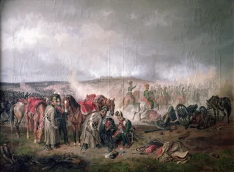 De dood van graaf Seinsheim bij de Slag bij Borodino in 1812, 1862