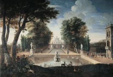 Uitzicht op een paleis