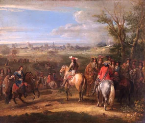 Lodewijk XIV bij een belegering, ca. 1678