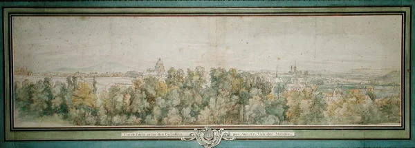 Uitzicht op Parijs vanuit de Gobelins-werkplaats