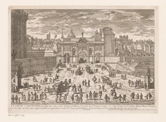 Gezicht op de Porte Saint-Antoine