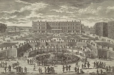 Veue du chasteau de Versailles