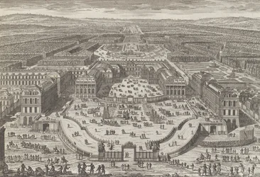Algemeen uitzicht op het kasteel van Versailles