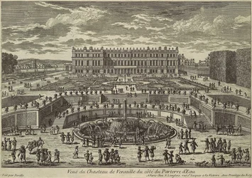 Uitzicht op Versailles, tuinzijde, 1680s