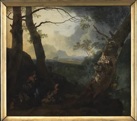 Zuidelijk landschap met herders
